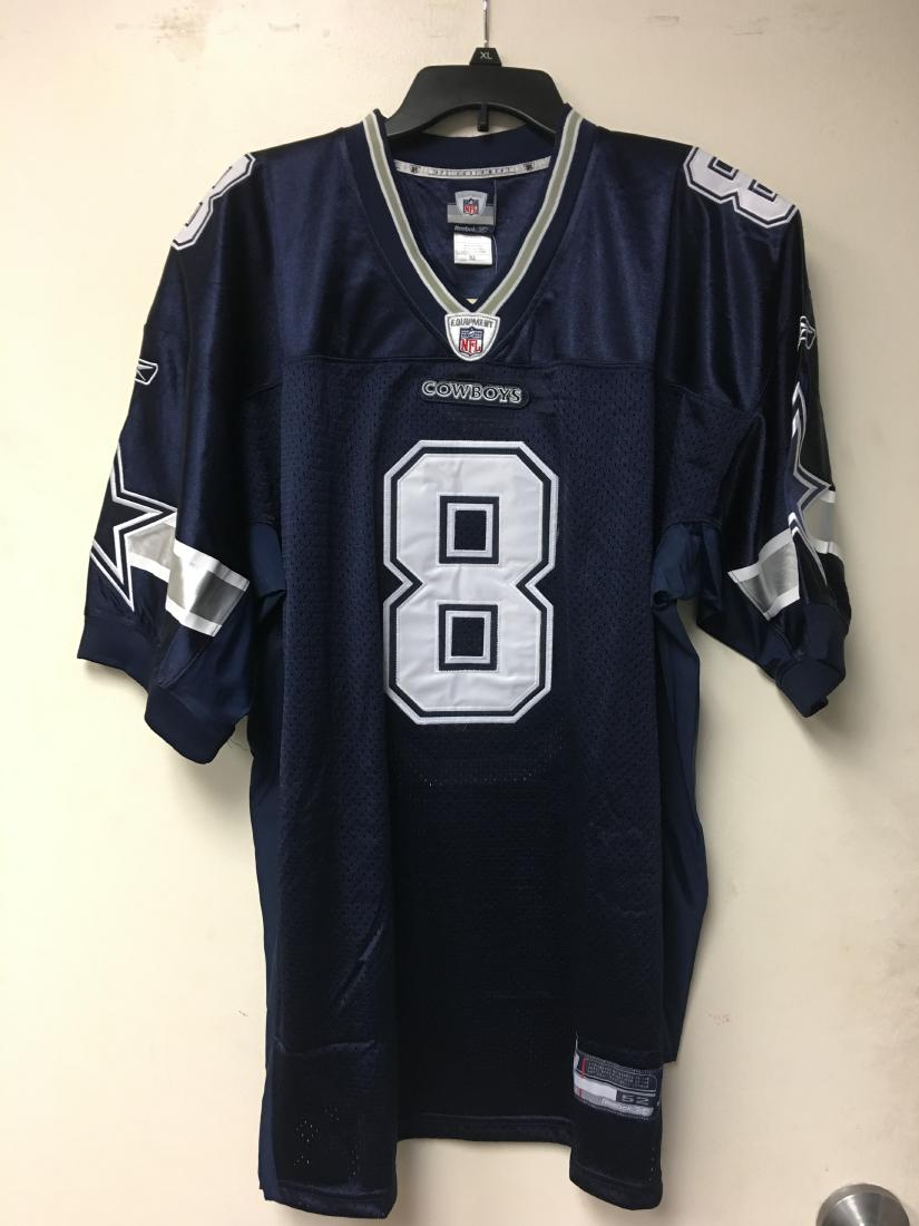 TROY AIKMAN HAND SIGNED FB JERSEY NEW W/TAG W/COA: TROY AIKMAN DALLAS COWBOYS AUTOGRAPHED EQUIPMENT ONFIELD REEBOK JERSEY SIZE 52 W/COA NEW W/TAGS