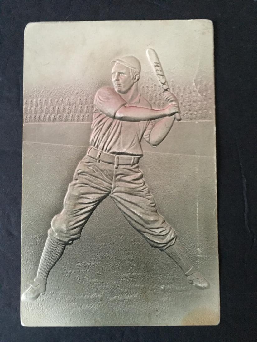 VINTAGE 1911 EMBOSSED BASEBALL PLAYER POST CARD (1 of 2)
