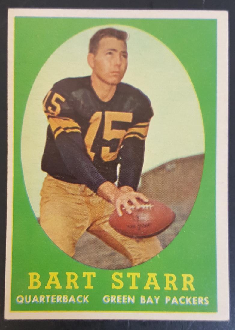 1958 FOOTBALL CARD BART STARR #66 BV $ 150 (1 of 2)