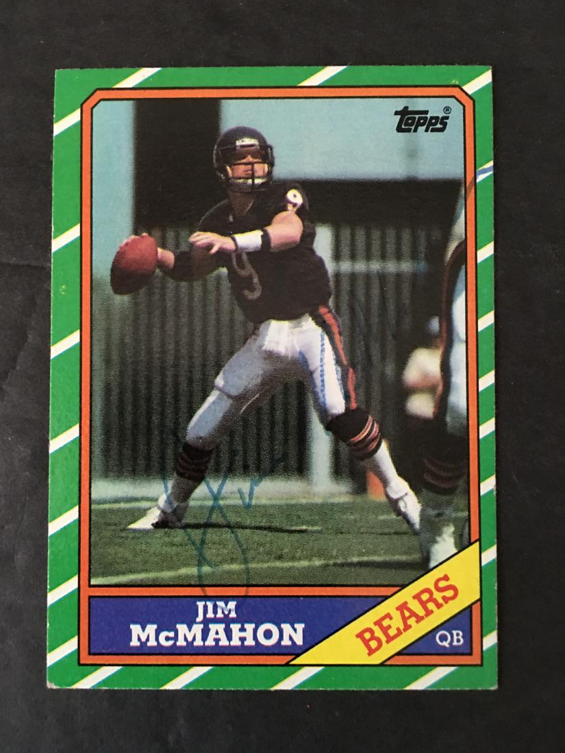JIM MCMAHON CHICAGO BEARS SIGNED CARD #10 (1 of 2)