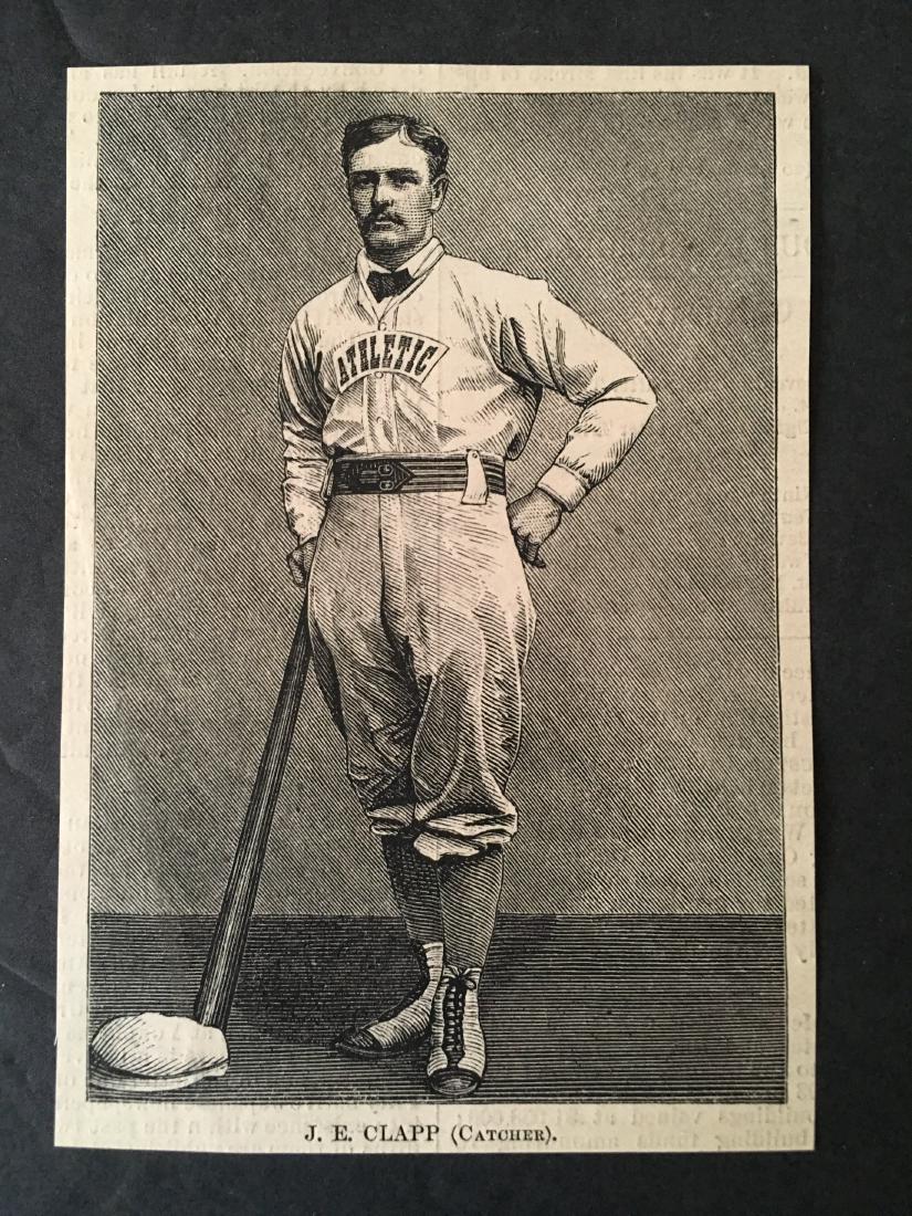 VINTAGE 1874 HARPERS WEEKLY NEWSPAPER CLIPPING J. E.: VINTAGE 1874 HARPERS WEEKLY NEWSPAPER CLIPPING J. E. CLAPP ATHLETICS