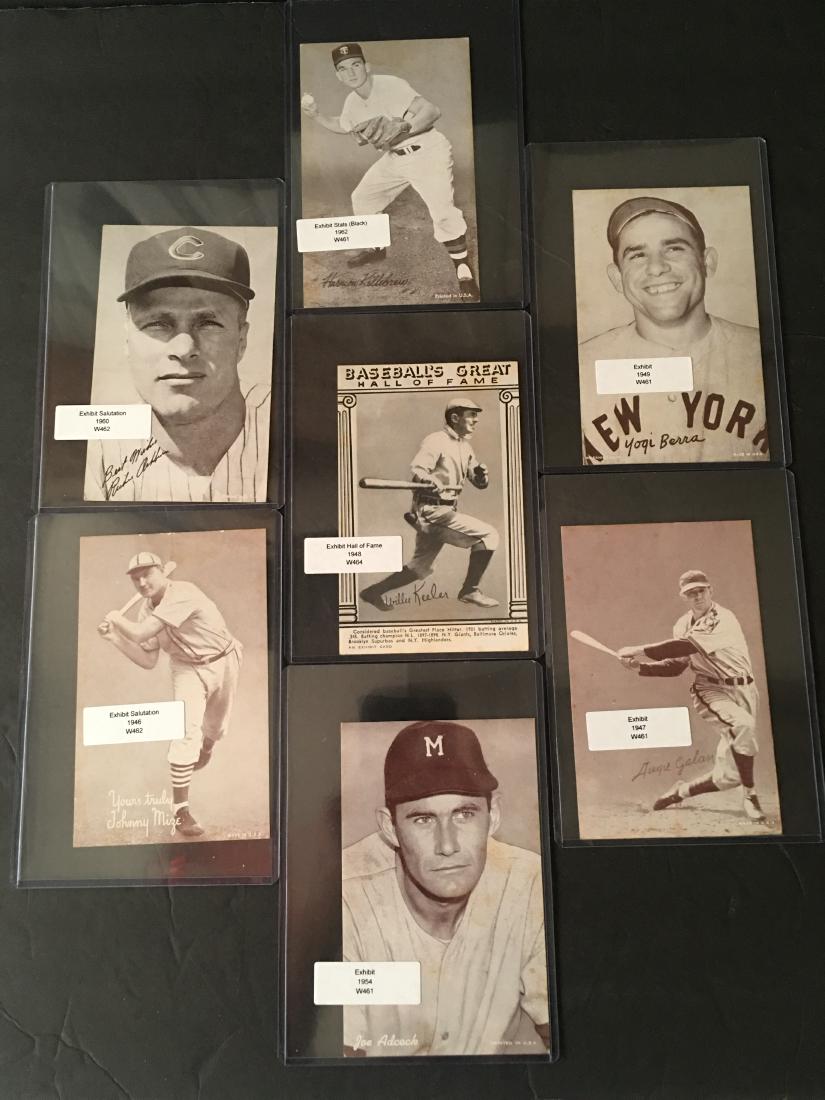 VINTAGE 1946-1962 EXHIBIT STATS BERRA/MIZE/KILLEBREW (1 of 2)
