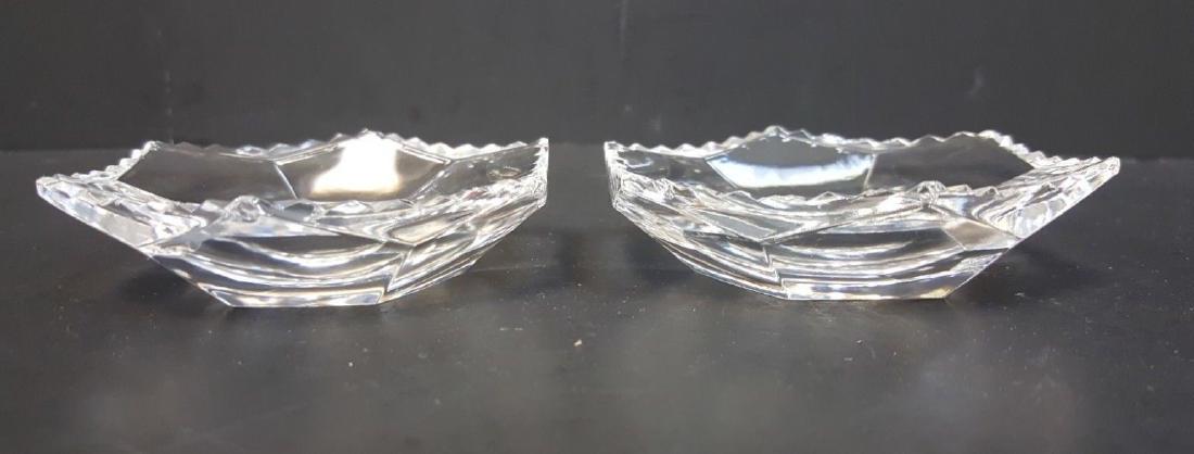 LALIQUE FRANCE GORGEOUS SMALL GLASS ASHTRAY/DISH?? SET (1 of 3)