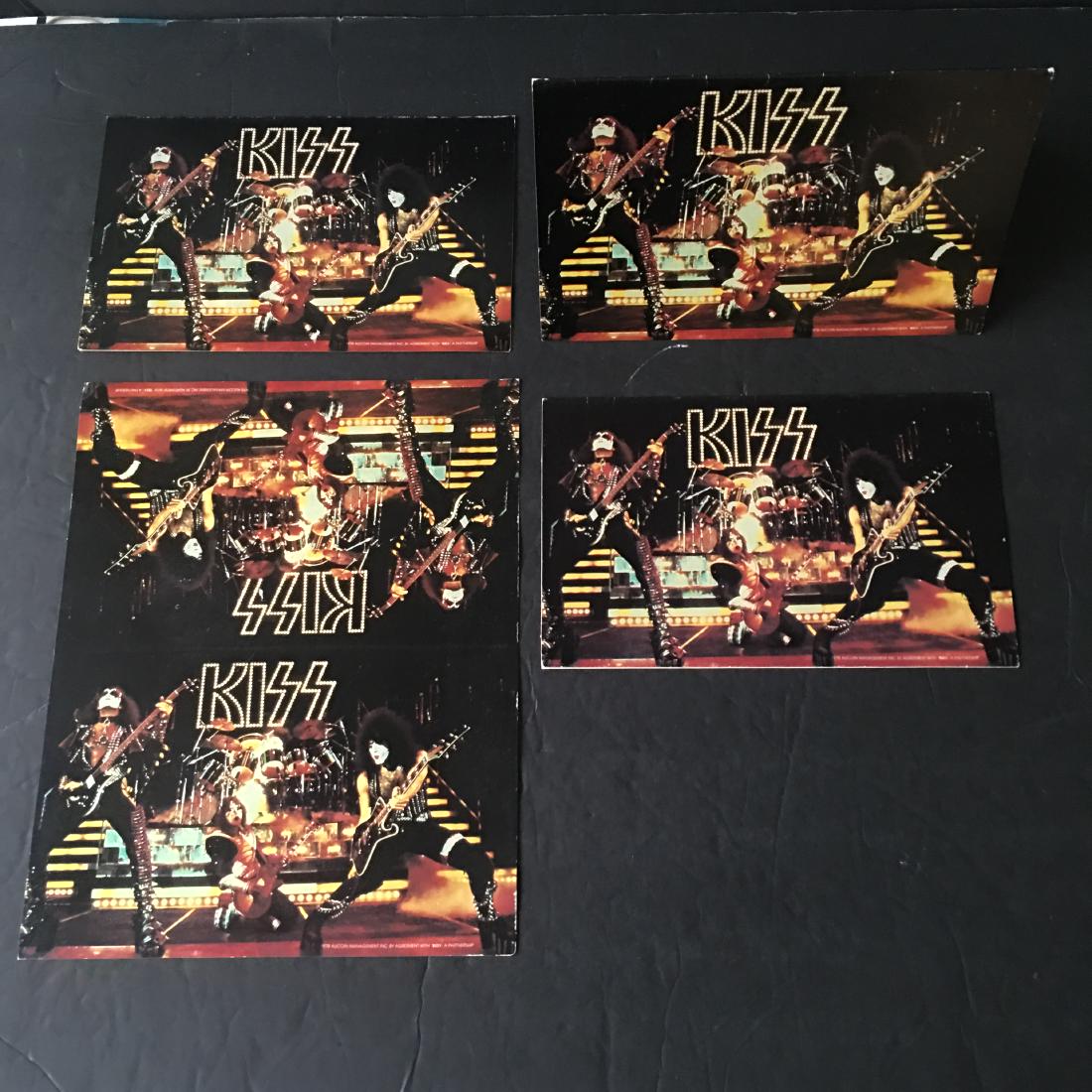VINTAGE 1978 KISS ROCK BAND TABLE TENTS PROMOS: VINTAGE 1978 KISS ROCK BAND TABLE TENTS PROMOS