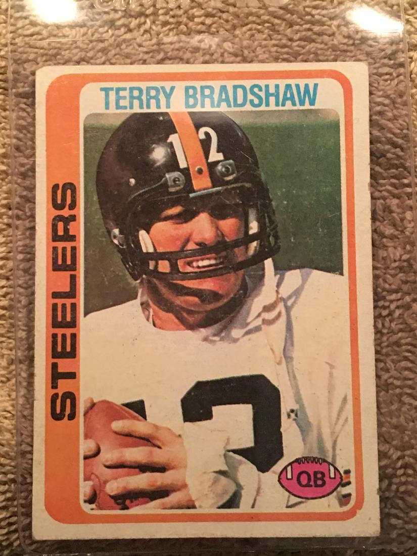 1978 TOPPS FOOTBALL CARD TERRY BRADSHAW #65: 1978 TOPPS FOOTBALL CARD TERRY BRADSHAW #65