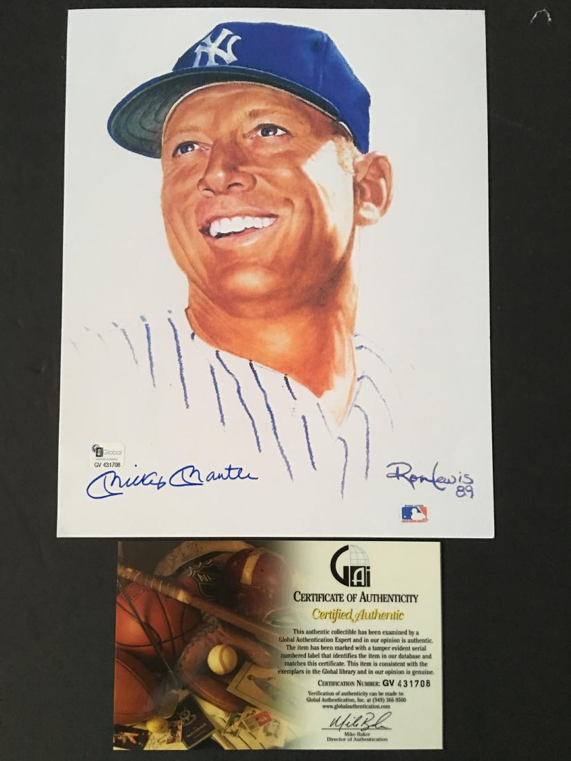 MICKEY MANTLE HAND SIGNED 8X10 PHOTO W/COA: BEAUTIFUL HAND SIGNED 8X10 PHOTO WITH MATCHING STICKER AND HARDCOPY COA FROM GAI, MAKES A GREAT CHRISTMAS PRESENT!! READY TO BE FRAMED!