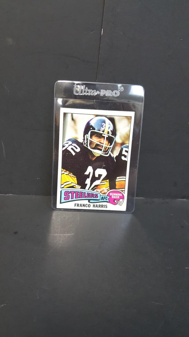 1975 TOPPS FOOTBALL CARD FRANCO HARRIS #300: 1975 TOPPS FOOTBALL CARD FRANCO HARRIS #300