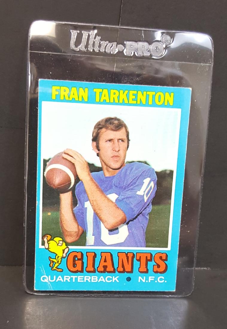 1971 TOPPS FOOTBALL CARD FRAN TARKENTON #120: 1971 TOPPS FOOTBALL CARD FRAN TARKENTON #120