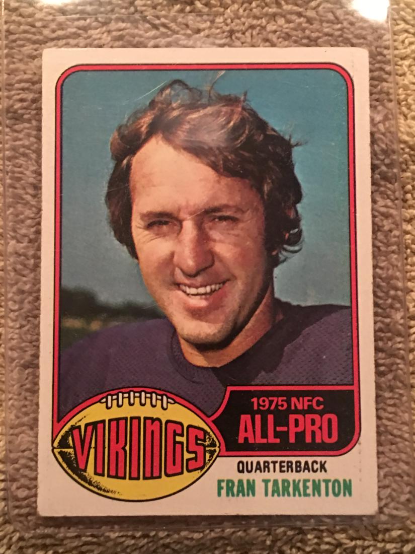1976 TOPPS FOOTBALL CARD FRAN TARKENTON #500: 1976 TOPPS FOOTBALL CARD FRAN TARKENTON #500