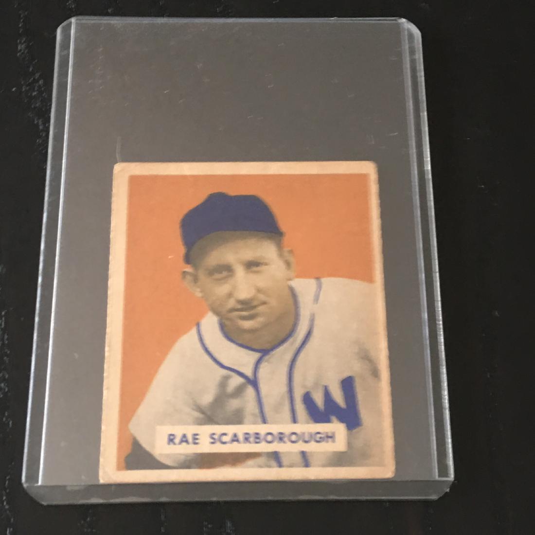 1949 BOWMAN BASEBALL RAE SCARBOROUGH #140: 1949 BOWMAN BASEBALL CARD RAE SCARBOROUGH #140