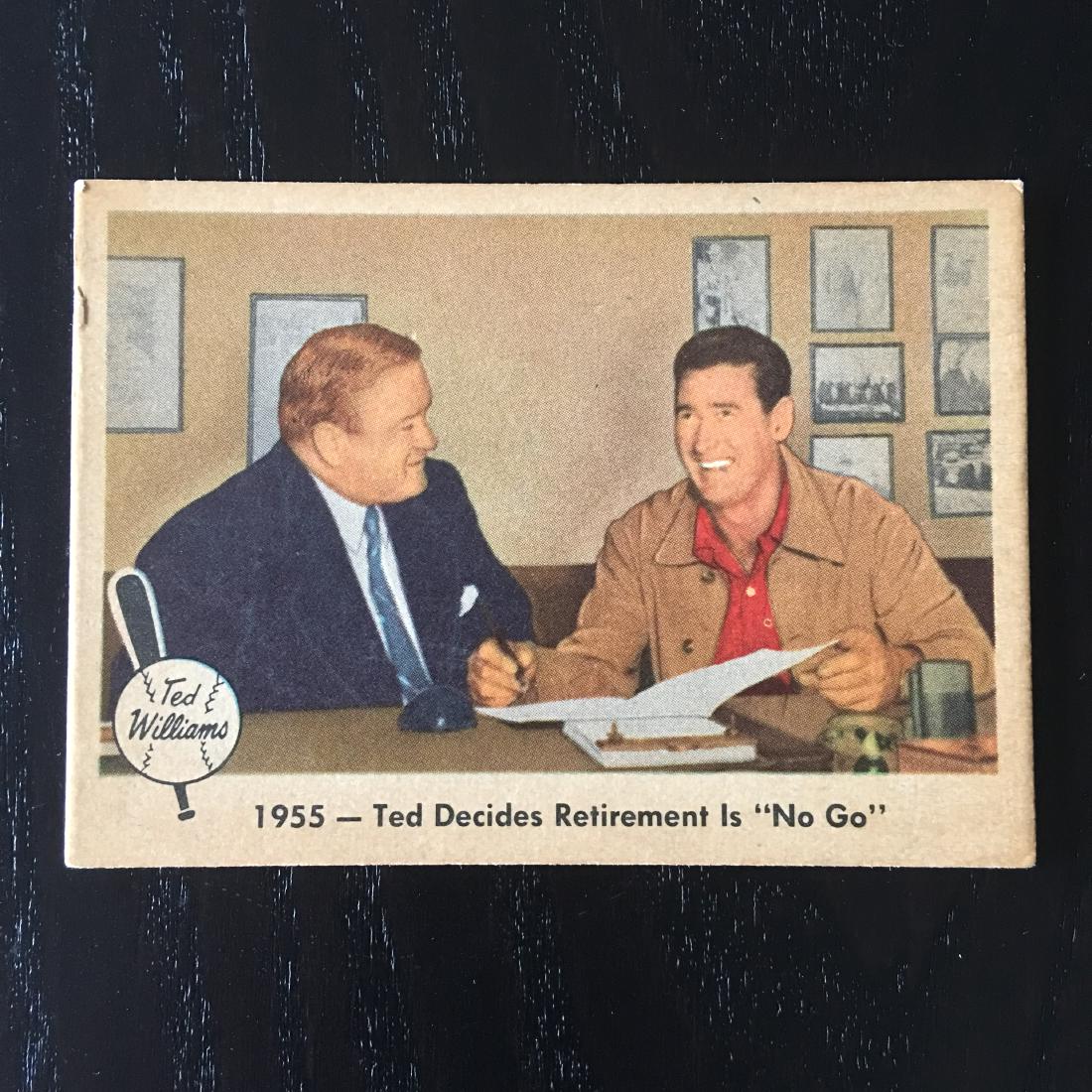 1959 FLEER TED WILLIAMS BASEBALL CARD #55: 1959 FLEER TED WILLIAMS BASEBALL CARD #55