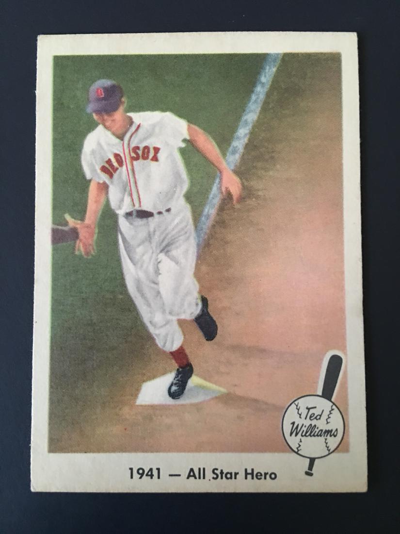 1959 FLEER BASEBALLS GREATEST TED WILLIAMS #18: 1959 FLEER BASEBALLS GREATEST TED WILLIAMS CARD #18
