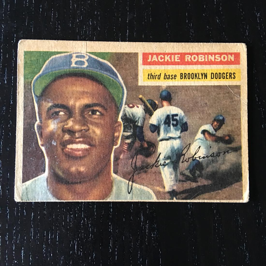 1956 TOPPS BASEBALL JACKIE ROBINSON #30: 1956 TOPPS BASEBALL JACKIE ROBINSON #30