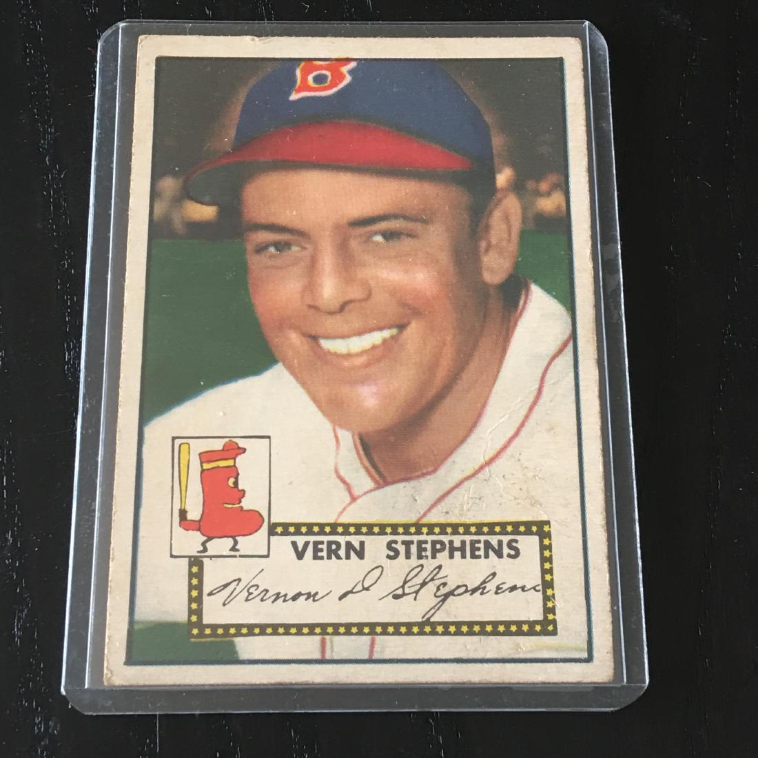 1952 TOPPS BASEBALL CARD VERN STEPHENS #84: 1952 TOPPS BASEBALL CARD VERN STEPHENS #84