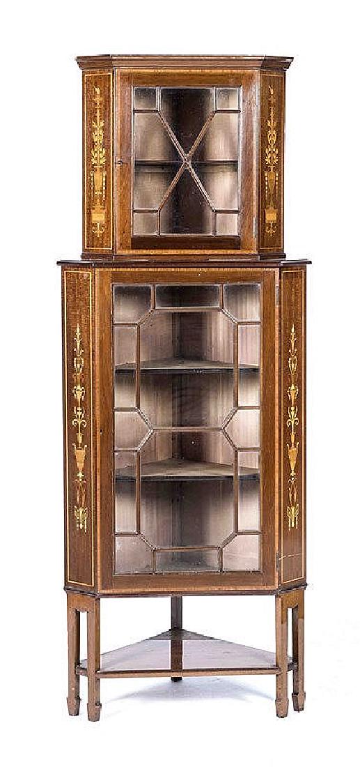 Kleiner englischer Vitrinenschrank des 19. Jh., (1 of 1)