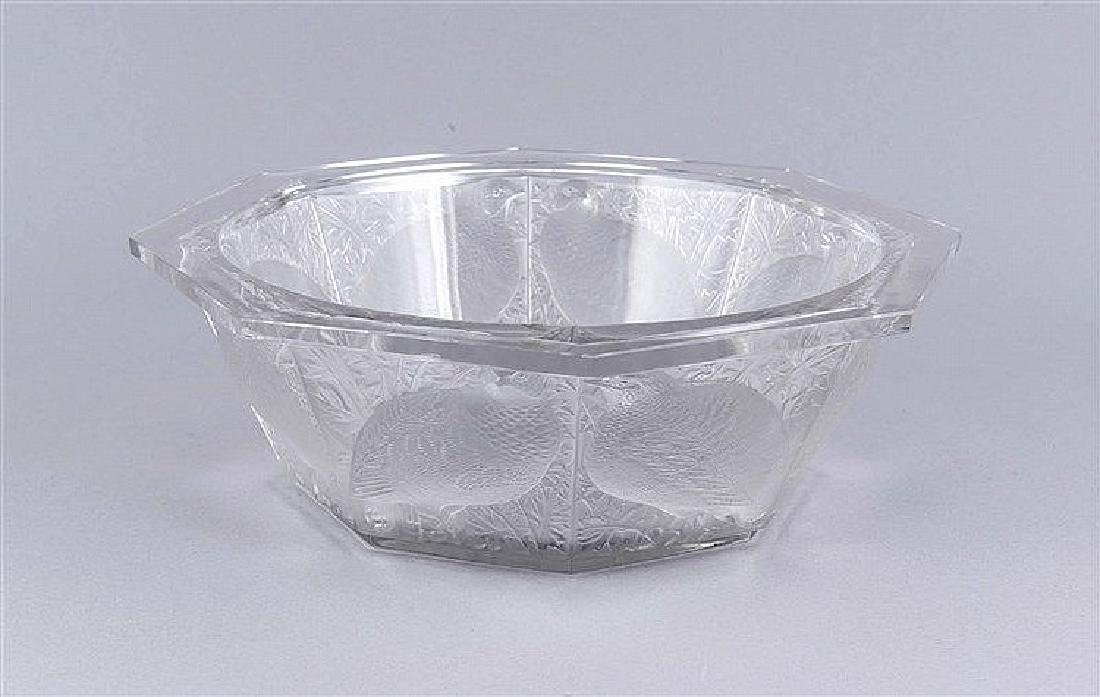 Achteckige Schale, Frankreich, 20. Jh., Lalique, (1 of 1)