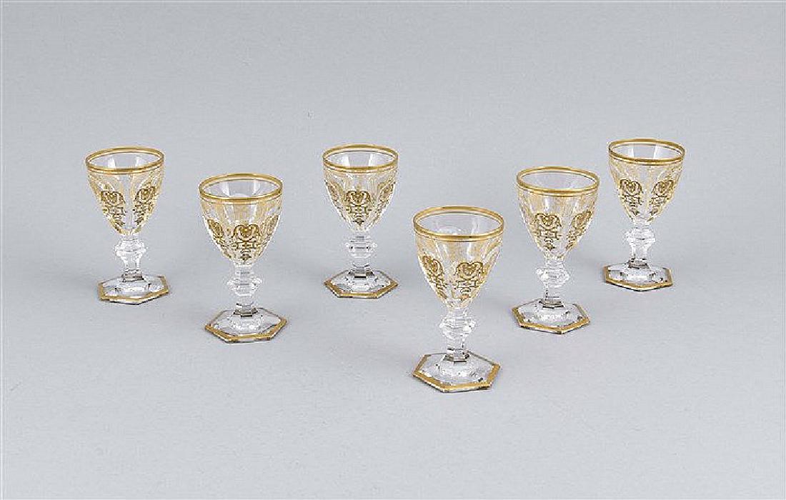 Sechs Likörgläser, Frankreich, 2. H. 20. Jh., Baccarat, (1 of 1)