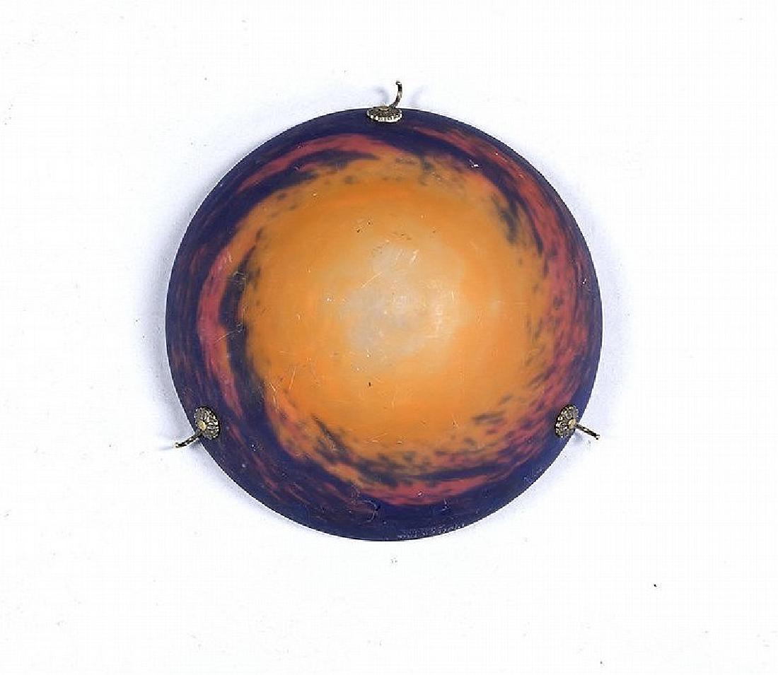 Runder Lampenschirm, Frankreich, um 1920, Muller Fres, (1 of 1)