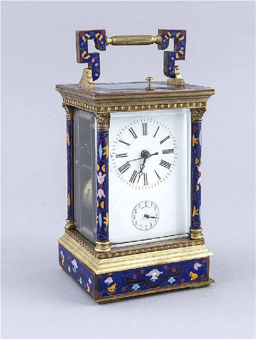 Cloisonné-Reisewecker im historisierenden Stil, Mitte (1 of 1)