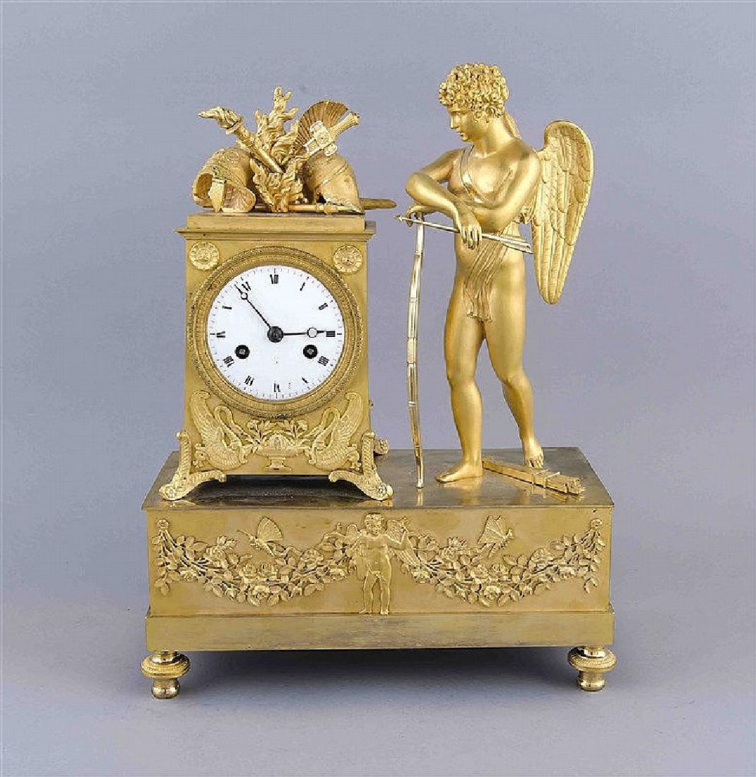 Empire Figuren-Pendule, Frankreich, um 1800, tlw. (1 of 1)