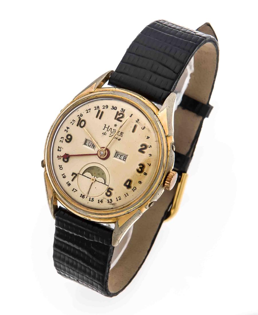 Haste Herrenarmbanduhr Stahl teilweise vergoldet mit (1 of 1)