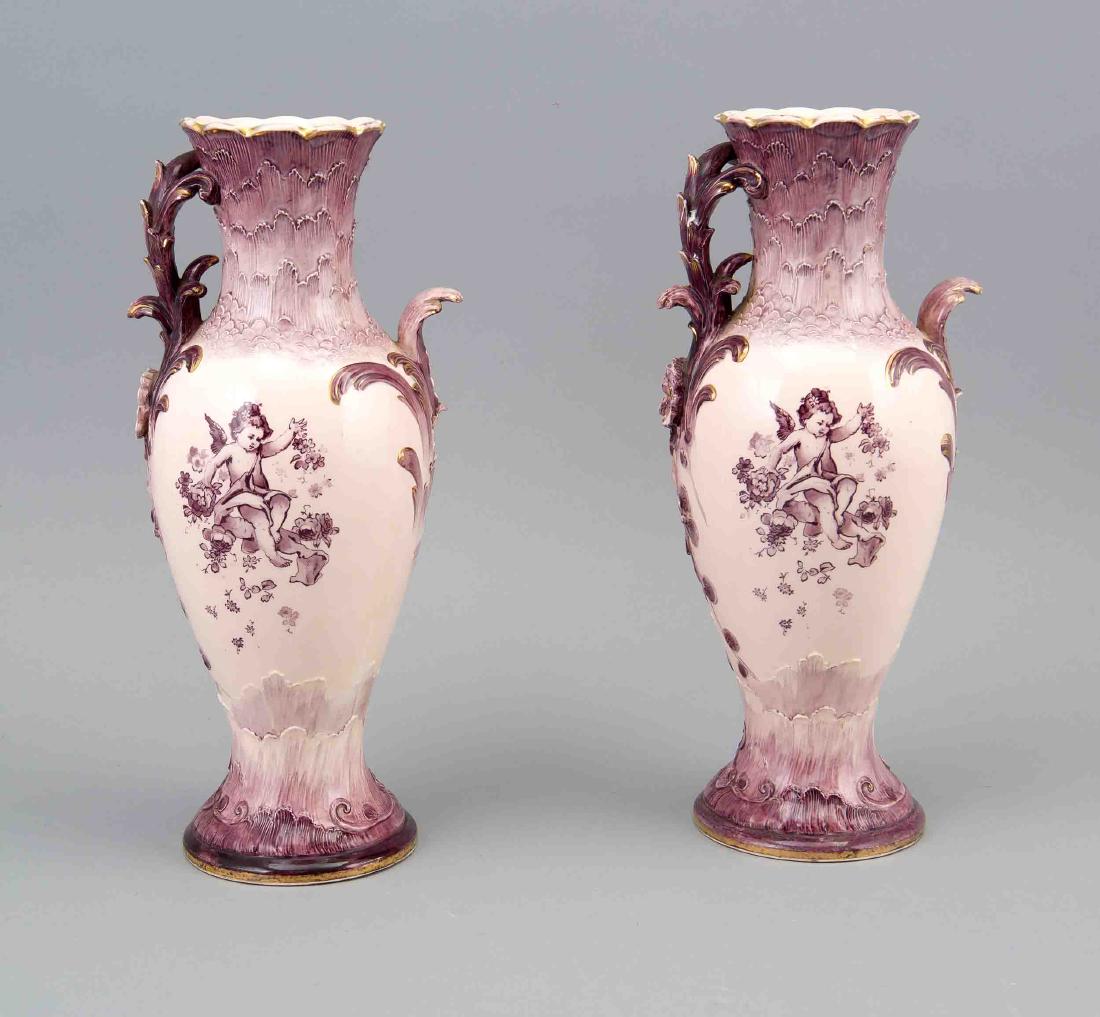 Pair of art nouveau vases, Villeroy & Boch, Mettlach, (1 of 1)