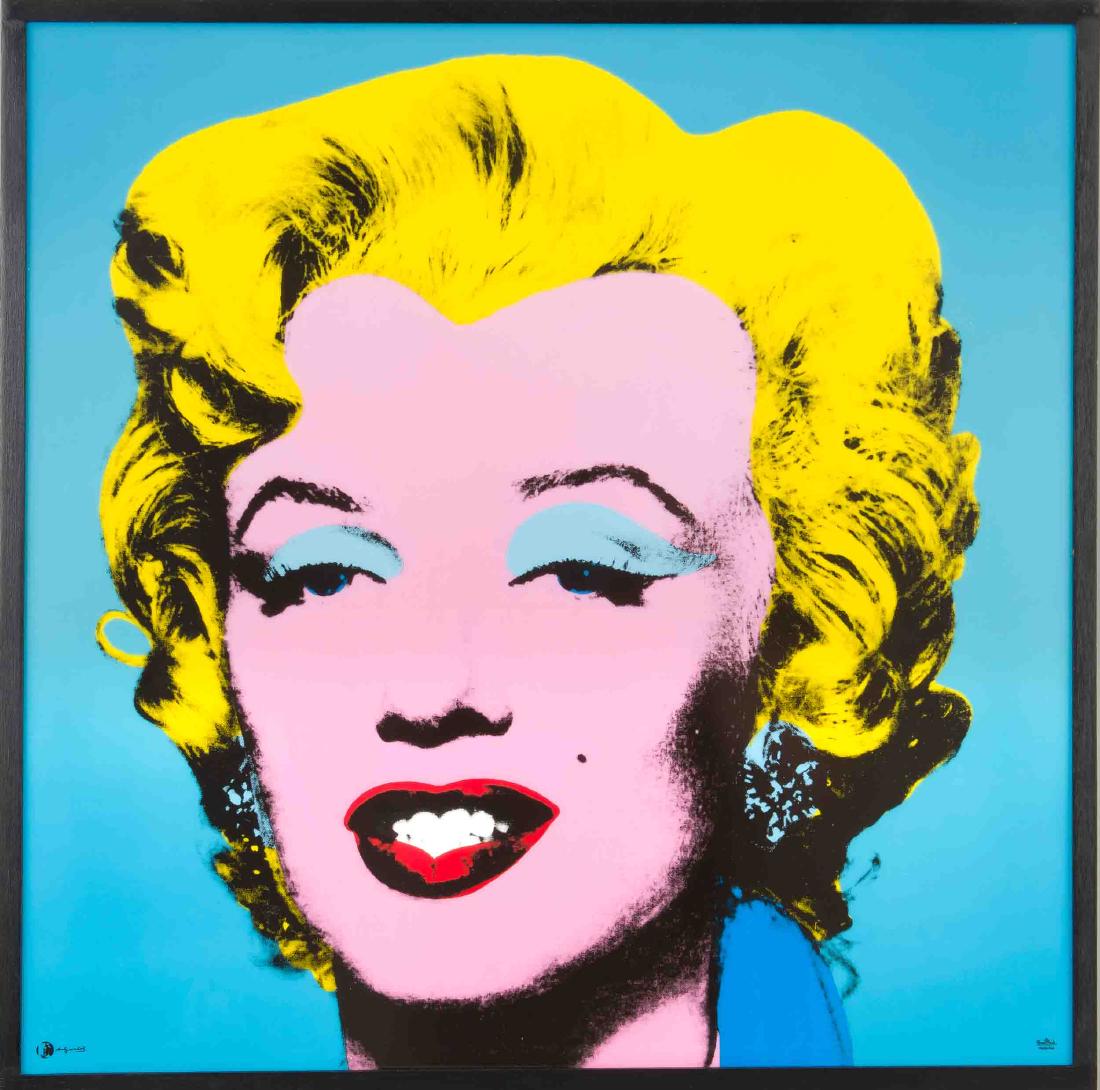 Wall tile, Andy Warhol türkis, Rosenthal, Studio-Line: Wall tile, Andy Warhol türkis, Rosenthal, Studio-Line 2012, After Andy Warhol (1928-1987) - US-American artist, graphic artist and filmmaker; leading figure of the American Pop Art, With the printed