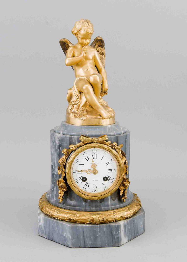 Dekorative Figurenpendule, Frankreich 19. Jh., grauer (1 of 1)