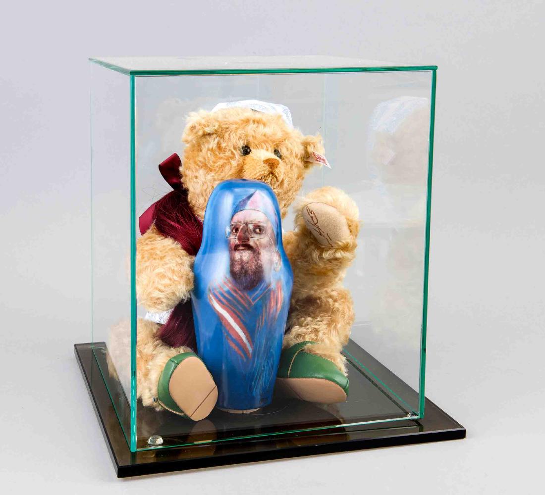 Steiff-Teddy "Schatzi", gestaltet von Ernst Fuchs, (1 of 1)