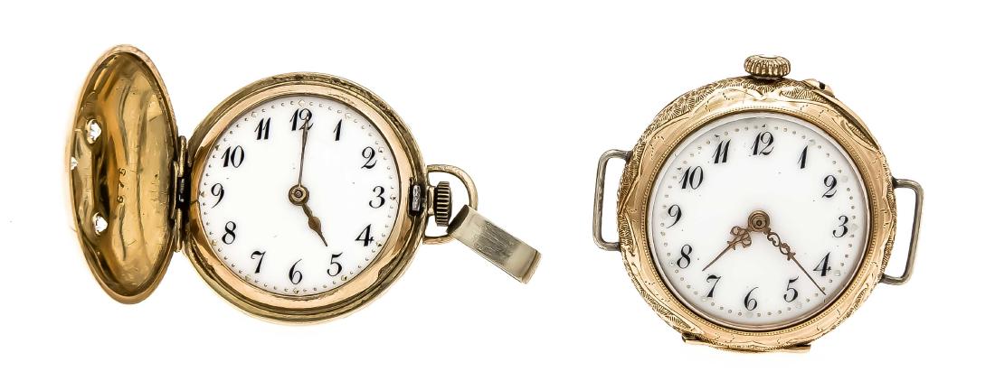 Pocket watch GG 585/000 3 lids, with 3 old cut (1 of 1)