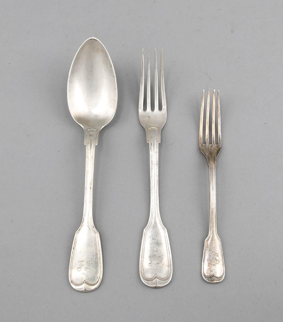 Seven pieces of cutlery, German, 19th/20th cent., (1 of 1)
