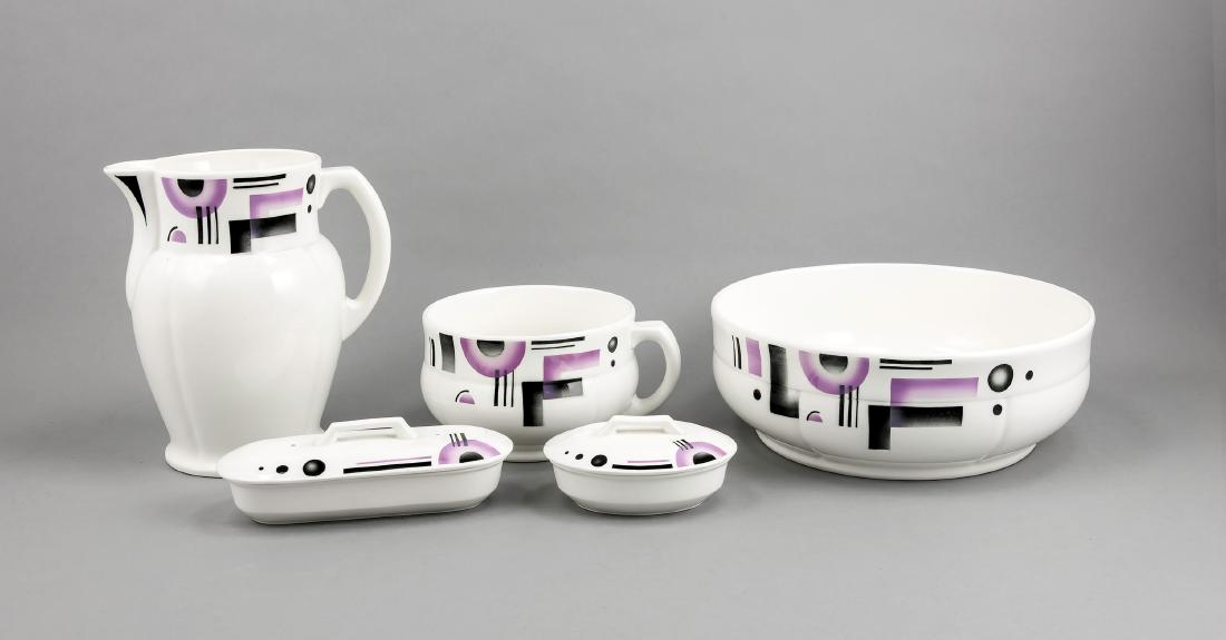 Art Deco wash set, 5 pcs., Maastricht, Holland, beg. (1 of 1)