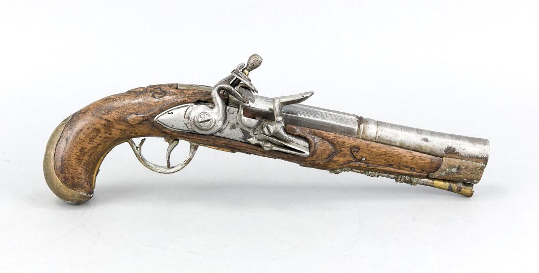 Steinschloßpistole des 18. Jh., dezent reliefierte (1 of 1)
