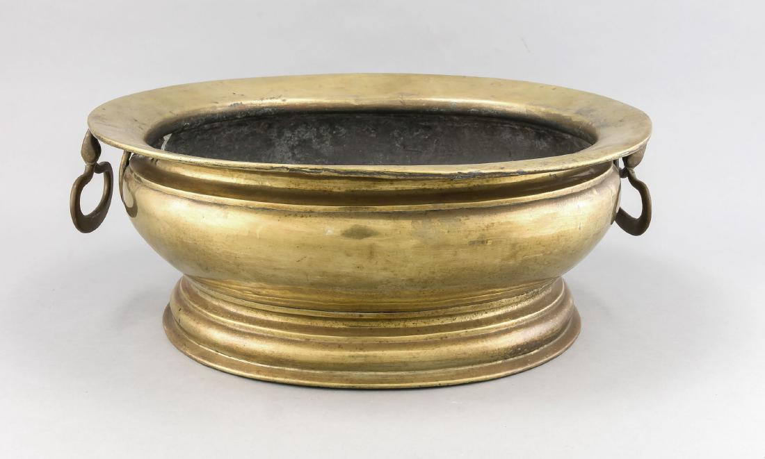 Große Schüssel bzw. Champagnerkühler, 19. Jh., Messing, (1 of 1)