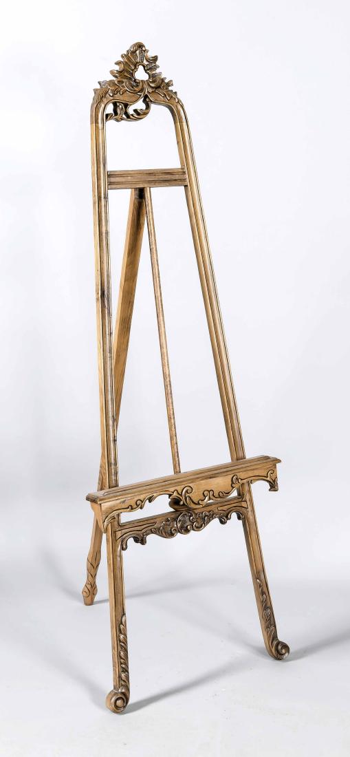 Easel, Historicism, 19th C., light wood, rococo-like, (1 of 1)