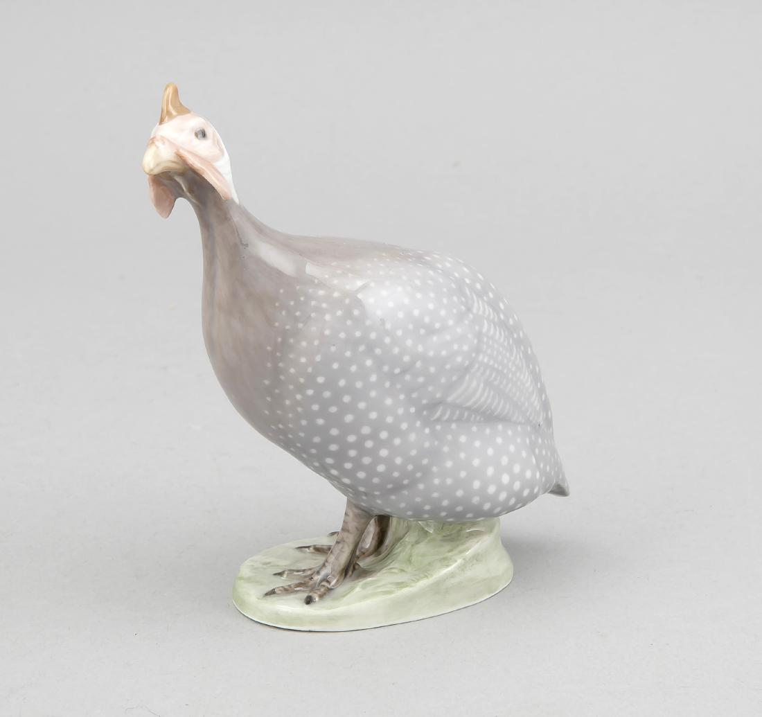 Perlhuhn, Royal Copenhagen, vor 1923, farbig staffiert, (1 of 1)