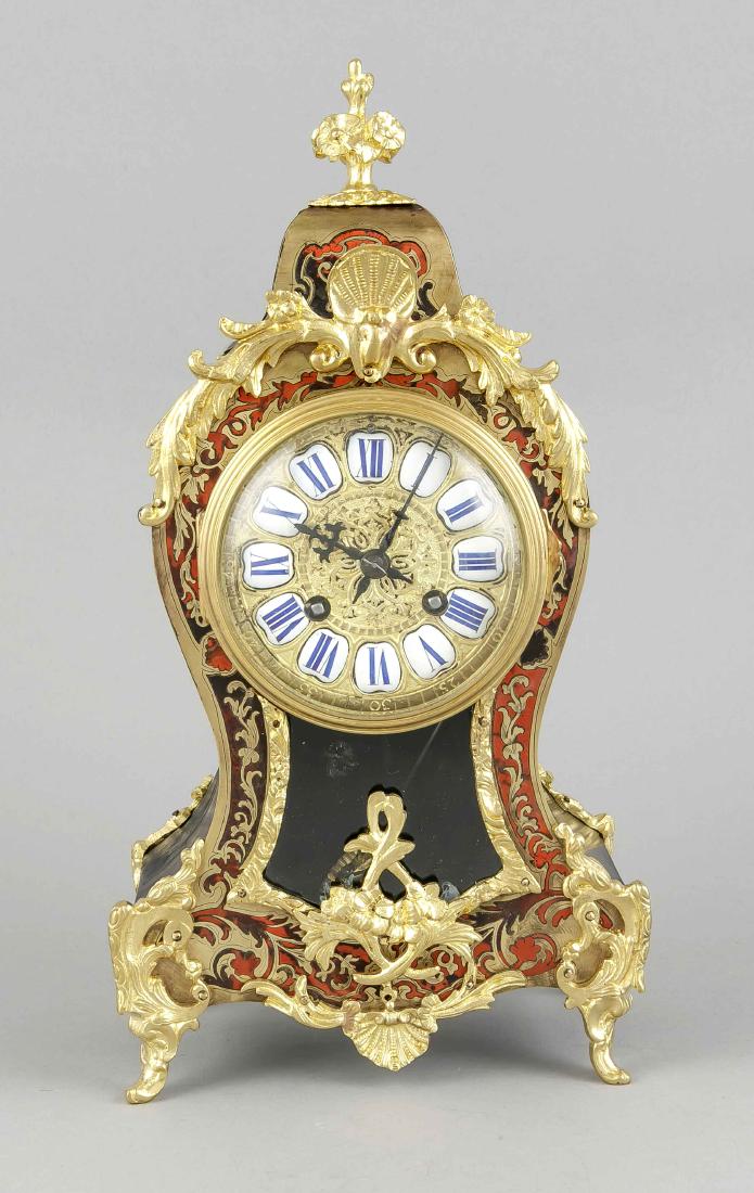 Kleine Tischuhr im Boulle-Stil, 2. H. 19. Jh., (1 of 1)