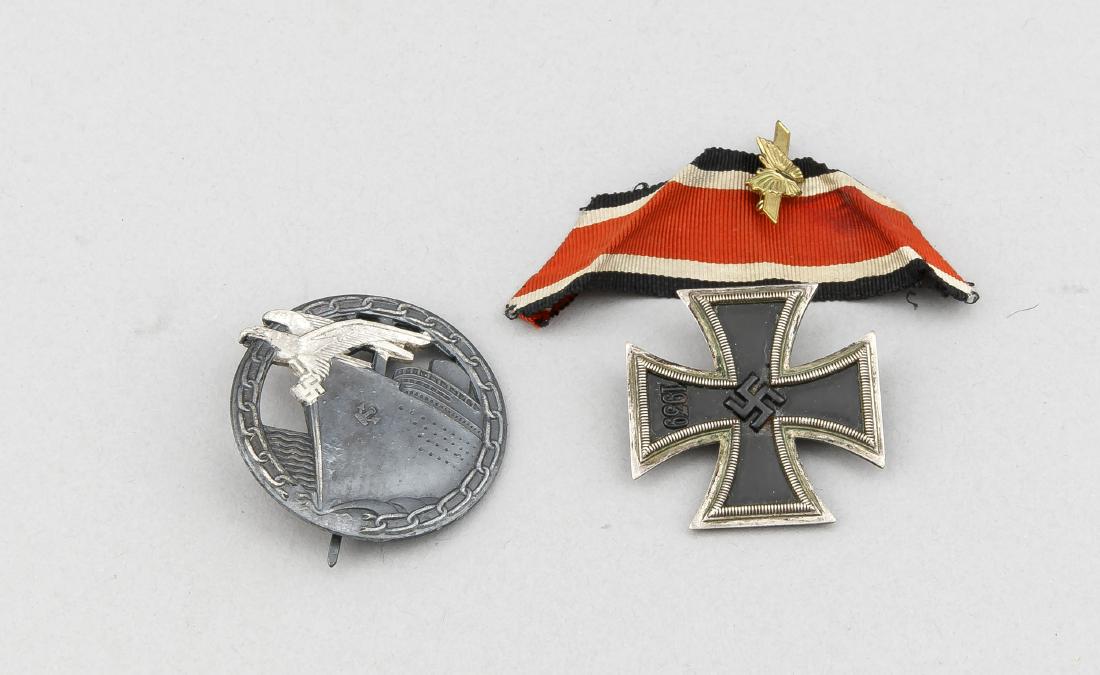 Zwei Kriegsabzeichen 2. WK., Blockadebrecherabzeichen, (1 of 1)