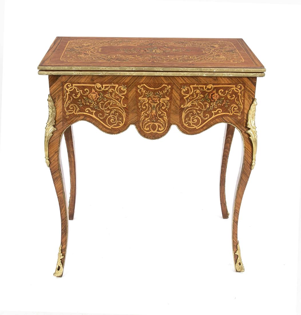 Spieltisch, Palisander, Mahagoni und Rosenholz (1 of 3)