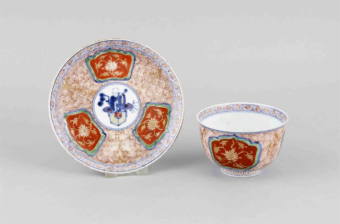 Imari-Ensemble Schale & Teller, Japan (Edo-Zeit), 1. H. (1 of 1)