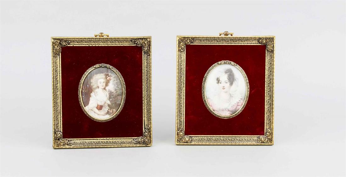 Zwei Miniaturen Louise von Baden, 20. Jh., Öl auf (1 of 1)