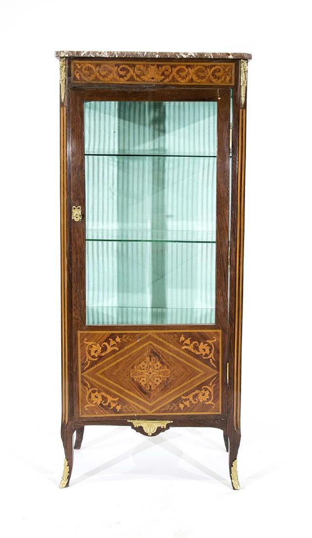 Vitrinenschrank, Frankreich, Anf. 20. Jh., Nussbaum und (1 of 1)