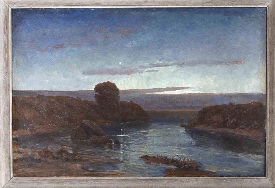 Anonymer Künstler, um 1900, Seenlandschaft mit (1 of 1)