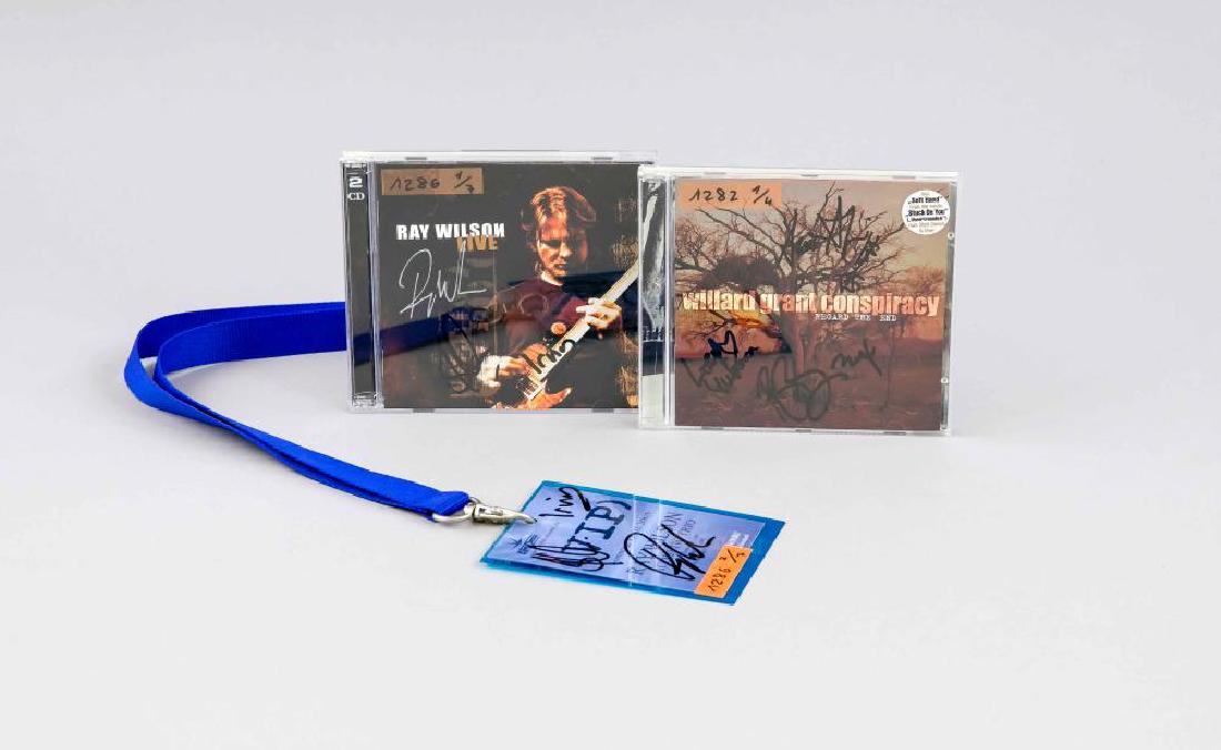 Konvolut, Willard Gr: Konvolut, Willard Grand Conspicracy, Brian Wilson And The Wondermints, Ray Wilson, Windows, Woven Hand, Zita Swoon, Zoe, CD, Autogramme, Setlisten, etc., Ÿberwiegend mit Originalautogrammen