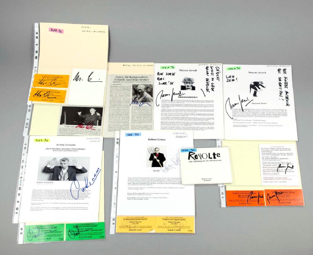 Konvolut, Robert Gri: Konvolut, Robert Griess, Erwin Grosche, MŠc HŠrder, Marcus Jeroch, Heinz-Michael Klein, Eintrittskarten, Ausdrucke, Autogrammkarten, aus den Jahren 2007-14, jeweils mit Originalautogrammen