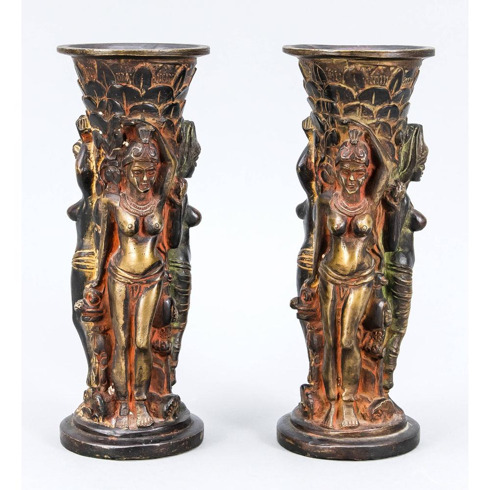 Pair of heavy bronze vase (1 of 3)