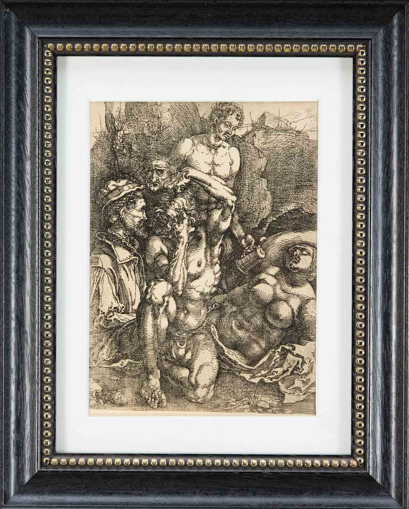 Armand Durand (1831-1905): Armand Durand (1831-1905) after Hans Baldung Grien (1485-1545), heliogravure after etching on laid paper, on the reverse Durand's red stamp, 20 x 14 cm, behind glass u. PP ger. 36 x 29 cm