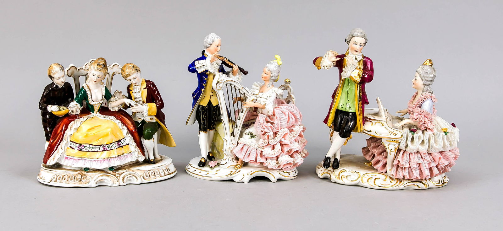 Three groups of figures, 20th (1 of 1)