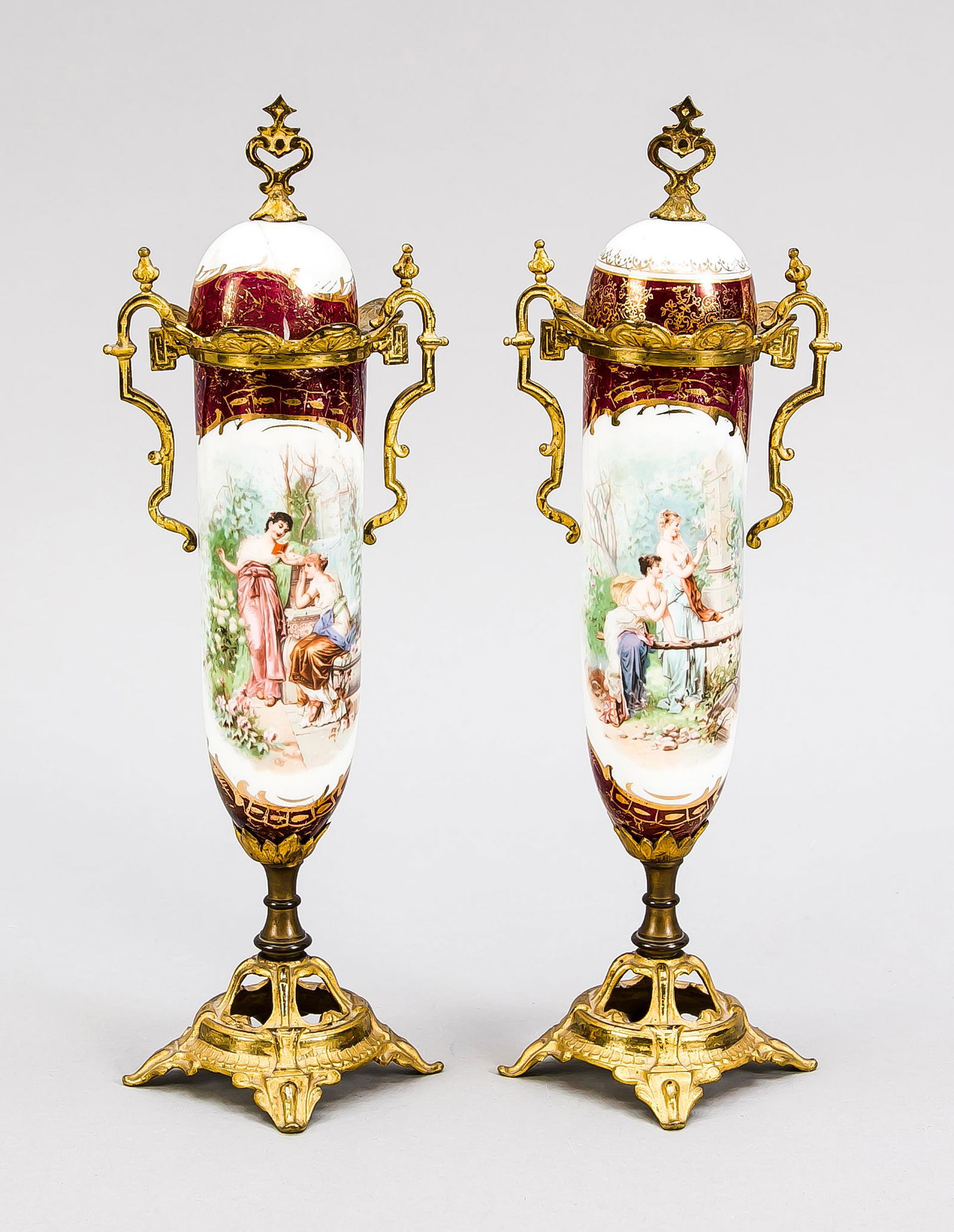 Paar Ziervasen, Ende 19. Jh., g (1 of 1)