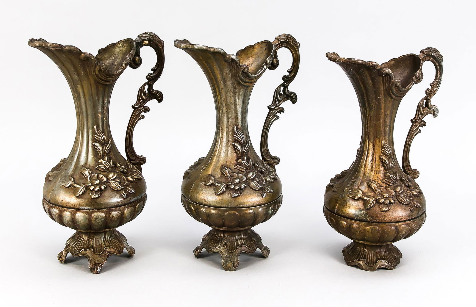 3 Zierkannen, Ende 19. Jh., Met (1 of 1)